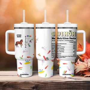 Funny Mom Birthday Gift Tumbler With Handle Cute Unicorn Lovers Valentines Mothers Day Present TB10 Print Your Wear