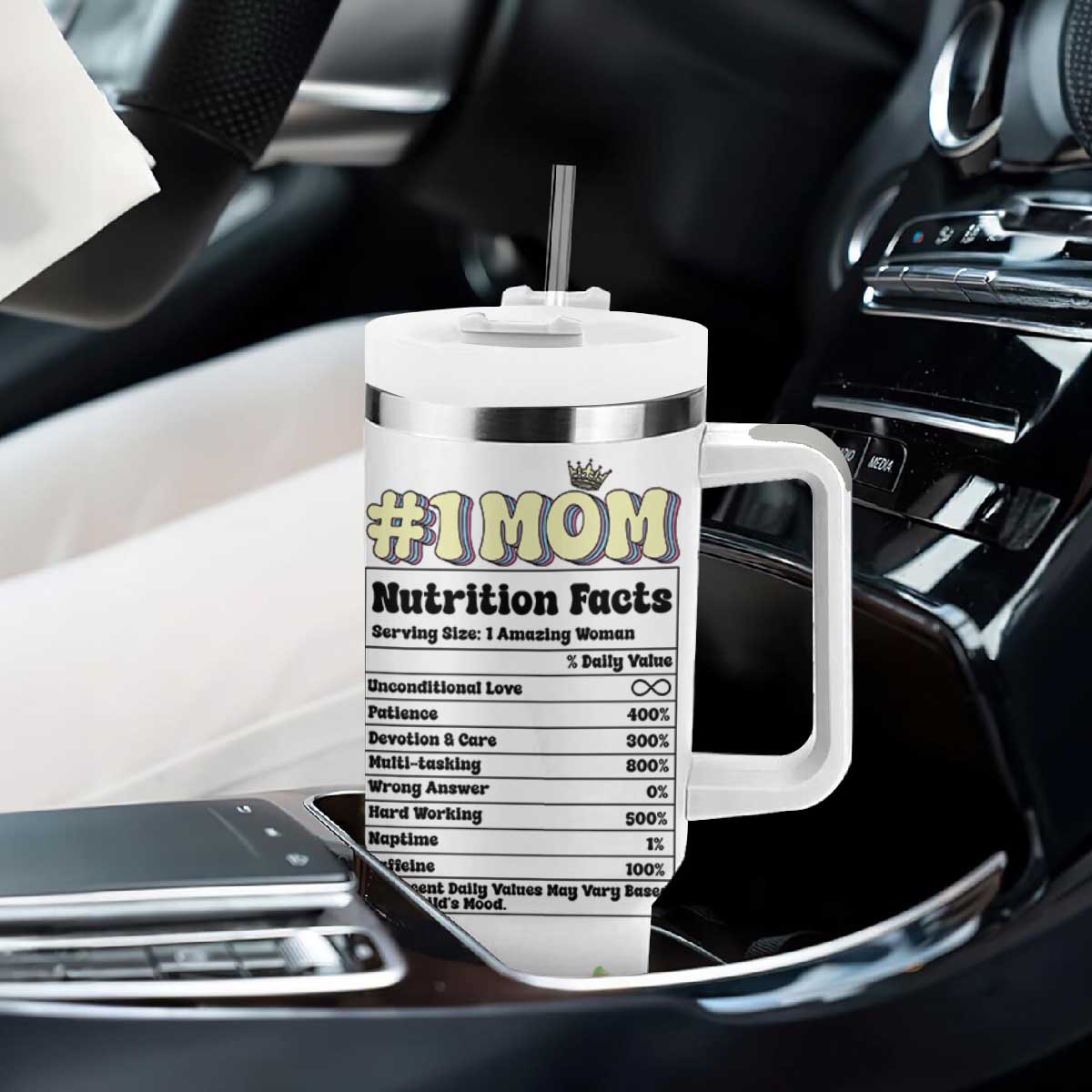 Funny Mom Birthday Gift Tumbler With Handle Cute Unicorn Lovers Valentines Mothers Day Present TB10 Print Your Wear