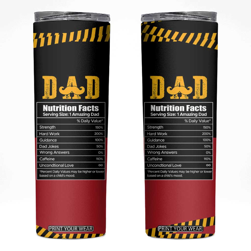 Christmas Gifts for Dad Skinny Tumbler Father's Day Christmas Present from Daughter Son TB10 Black Print Your Wear