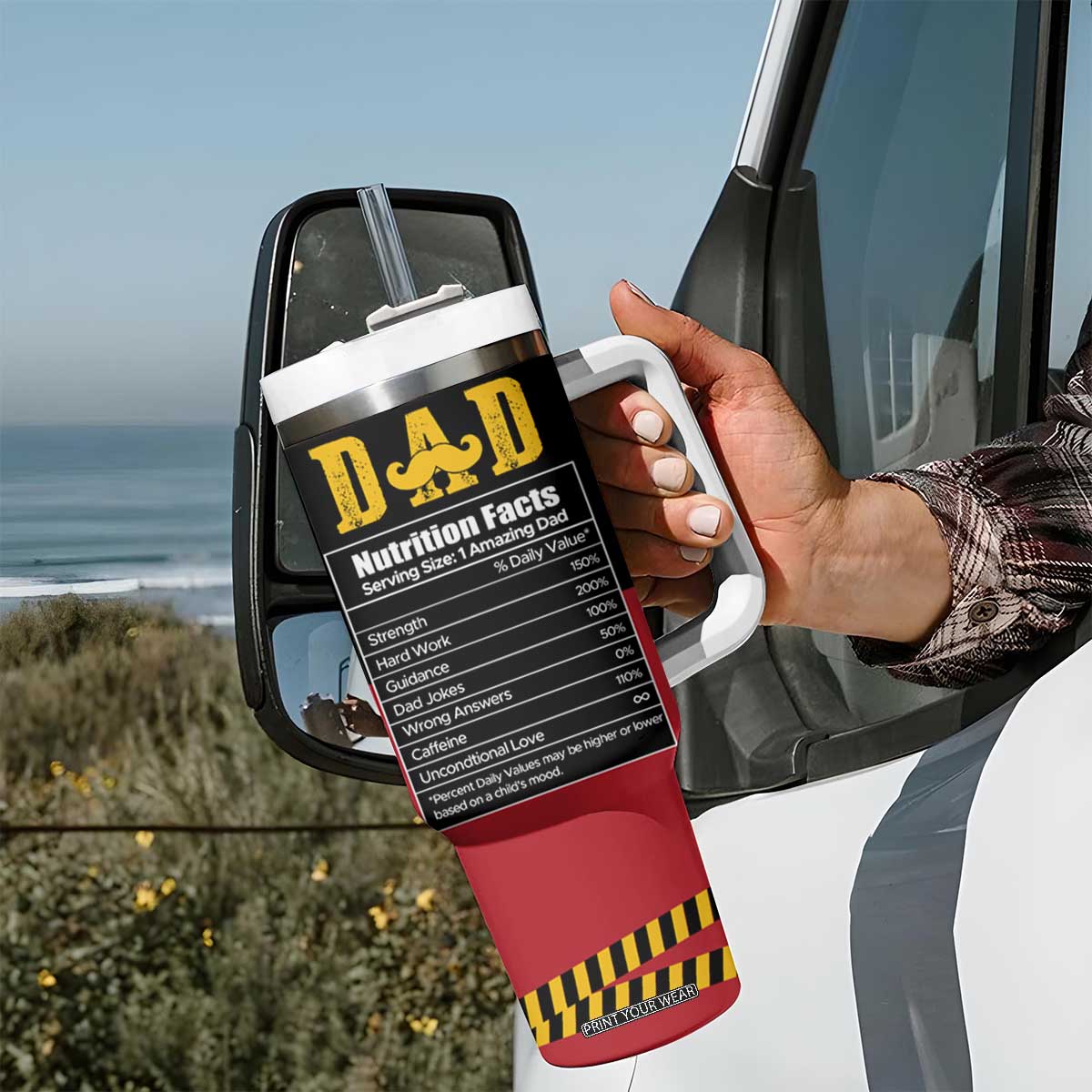 Christmas Gifts for Dad Tumbler With Handle Father's Day Christmas Present from Daughter Son TB10 Print Your Wear