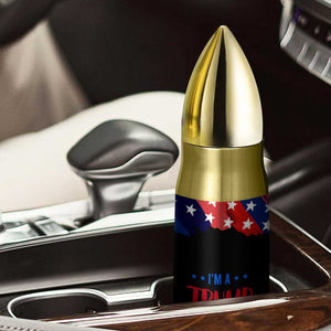 I'm A Trump Girl Bullet Tumbler Get Over It Messy Bun American Flag TB10 Print Your Wear