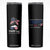 Trump Girl Skinny Tumbler No Apologies American Messy Bun US Flag President Election TB10 Black Print Your Wear