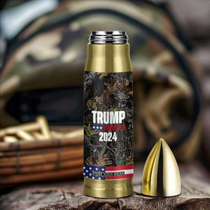 Trump 2024 Bullet Tumbler President Election American Flag Camouflage TB10 Print Your Wear