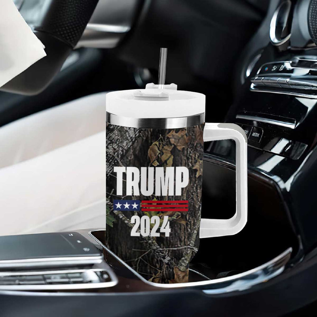 Trump 2024 Tumbler With Handle President Election American Flag Camouflage TB10 Print Your Wear