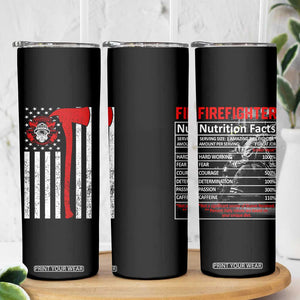 Firefighter Gifts for Men Skinny Tumbler Fireman Fire Fighter Axe American Flag TB10 Print Your Wear
