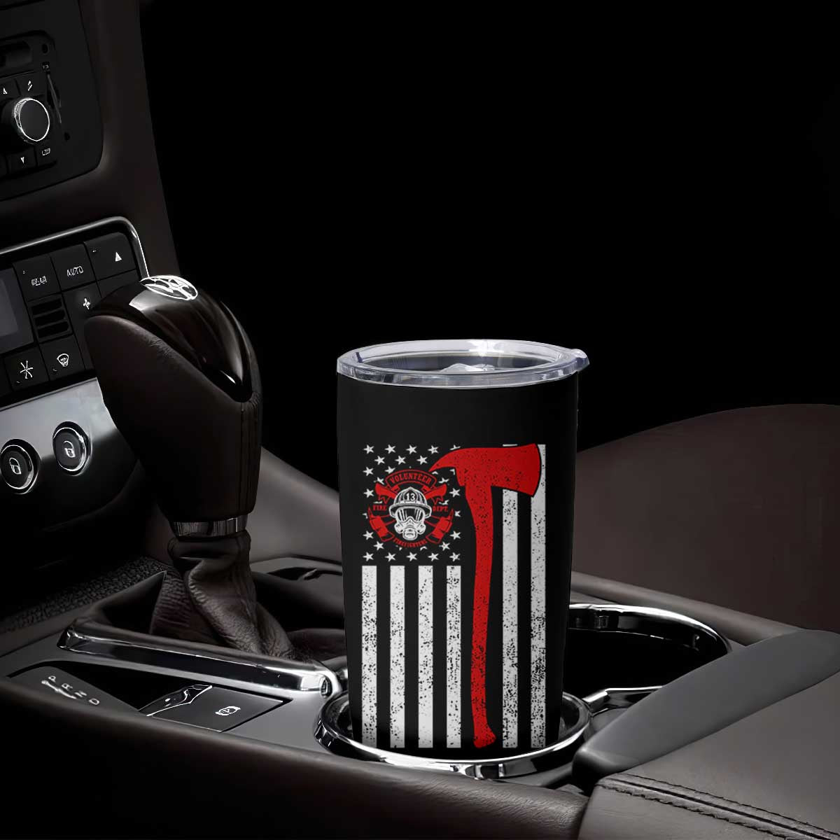 Firefighter Gifts for Men Tumbler Cup Fireman Fire Fighter Axe American Flag TB10 Print Your Wear