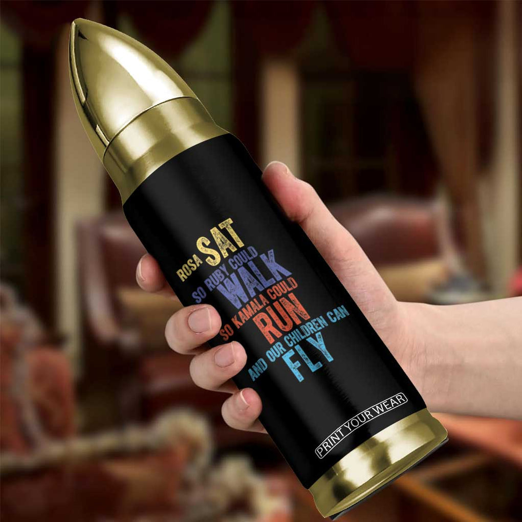 Harris 2024 Election Bullet Tumbler Rosa Sat So Ruby Could Walk So Kamala Could Run Nasty First Female President TB10 Print Your Wear