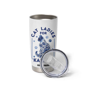Cat Ladies for Kamala President Tumbler Cup Harris 2024 Election Funny Kitty TB10 Print Your Wear
