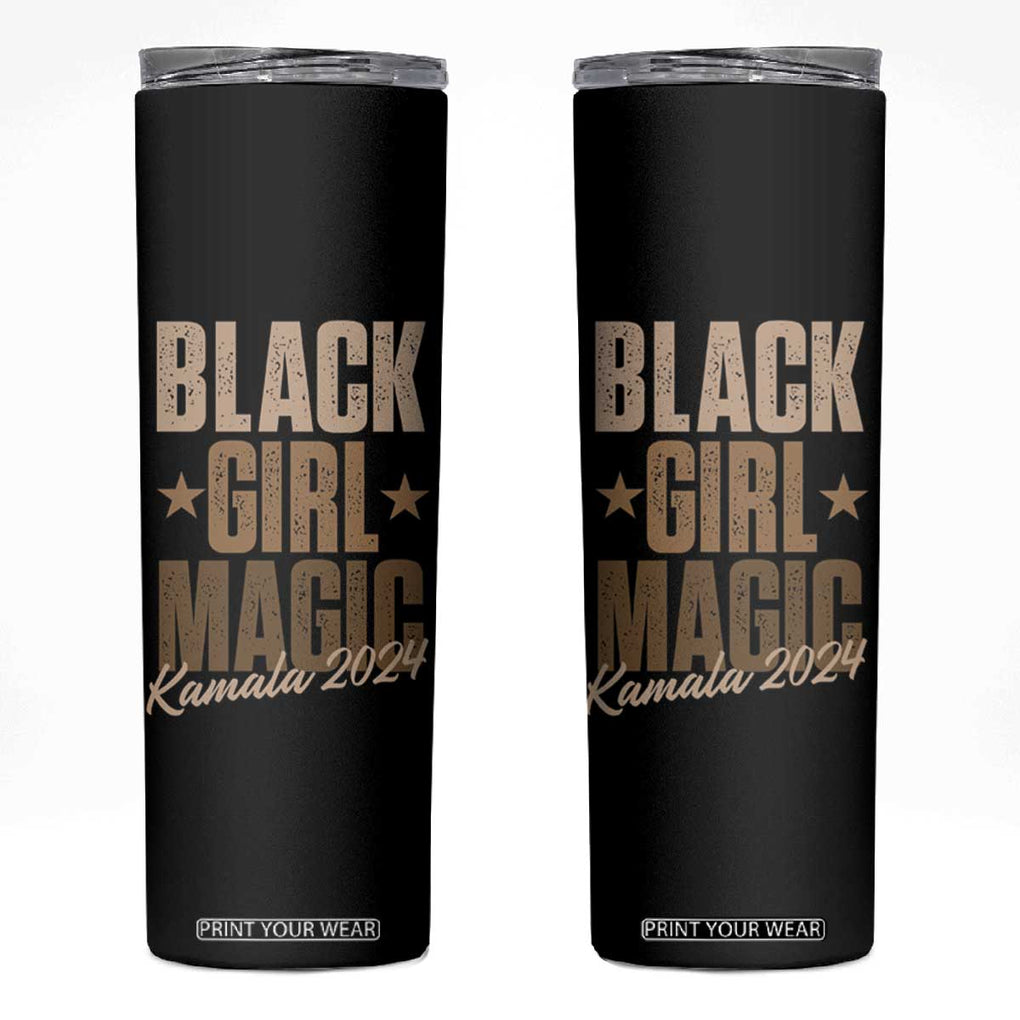 Harris 2024 Election Skinny Tumbler Kamala Madam President Black History Month TB10 Black Print Your Wear