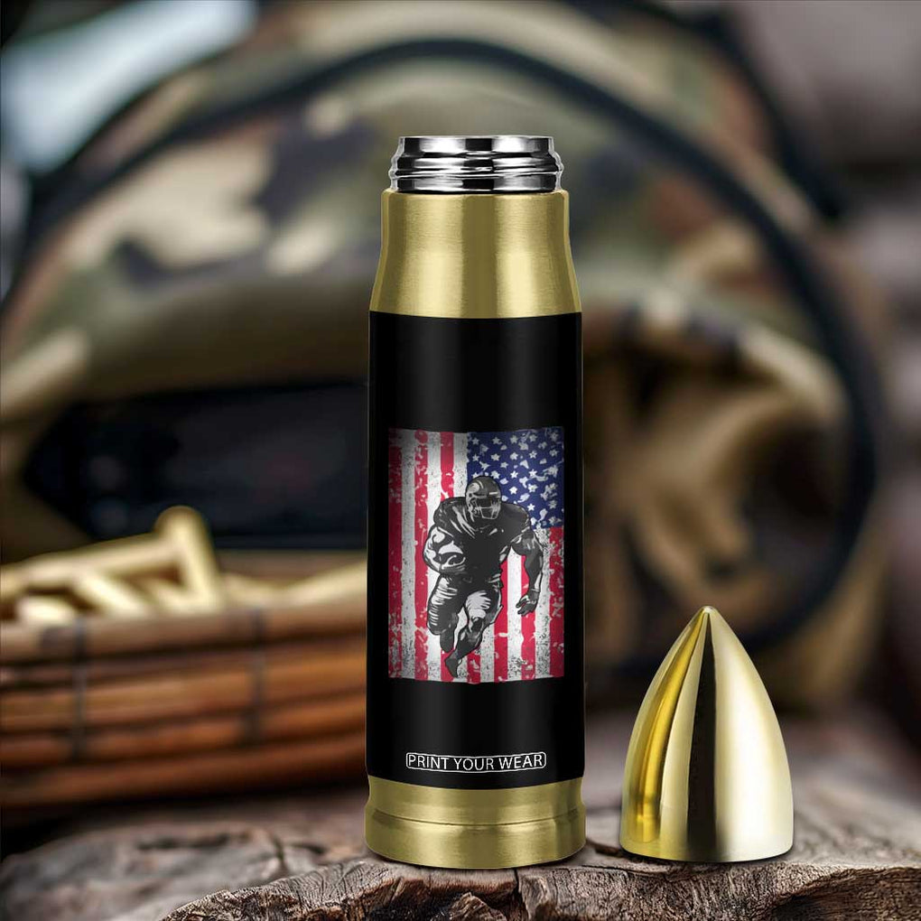 Football Players Bullet Tumbler US American Flag Game Day Sport Team Vintage Patriotic TB10 Print Your Wear