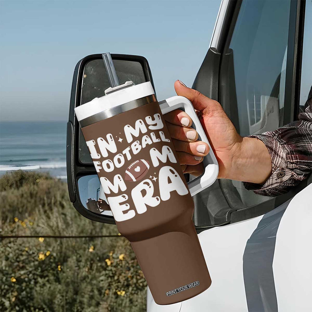 Football Mom Tumbler With Handle Game Day Football Season For Moms TB10 Print Your Wear