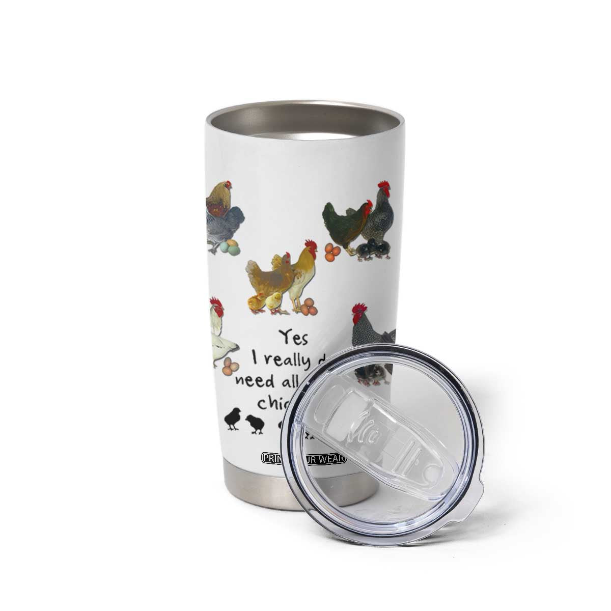 Funny Chicken Gifts Tumbler Cup Cute Mothers Day Farmhouse Chicken Lovers TB10 Print Your Wear