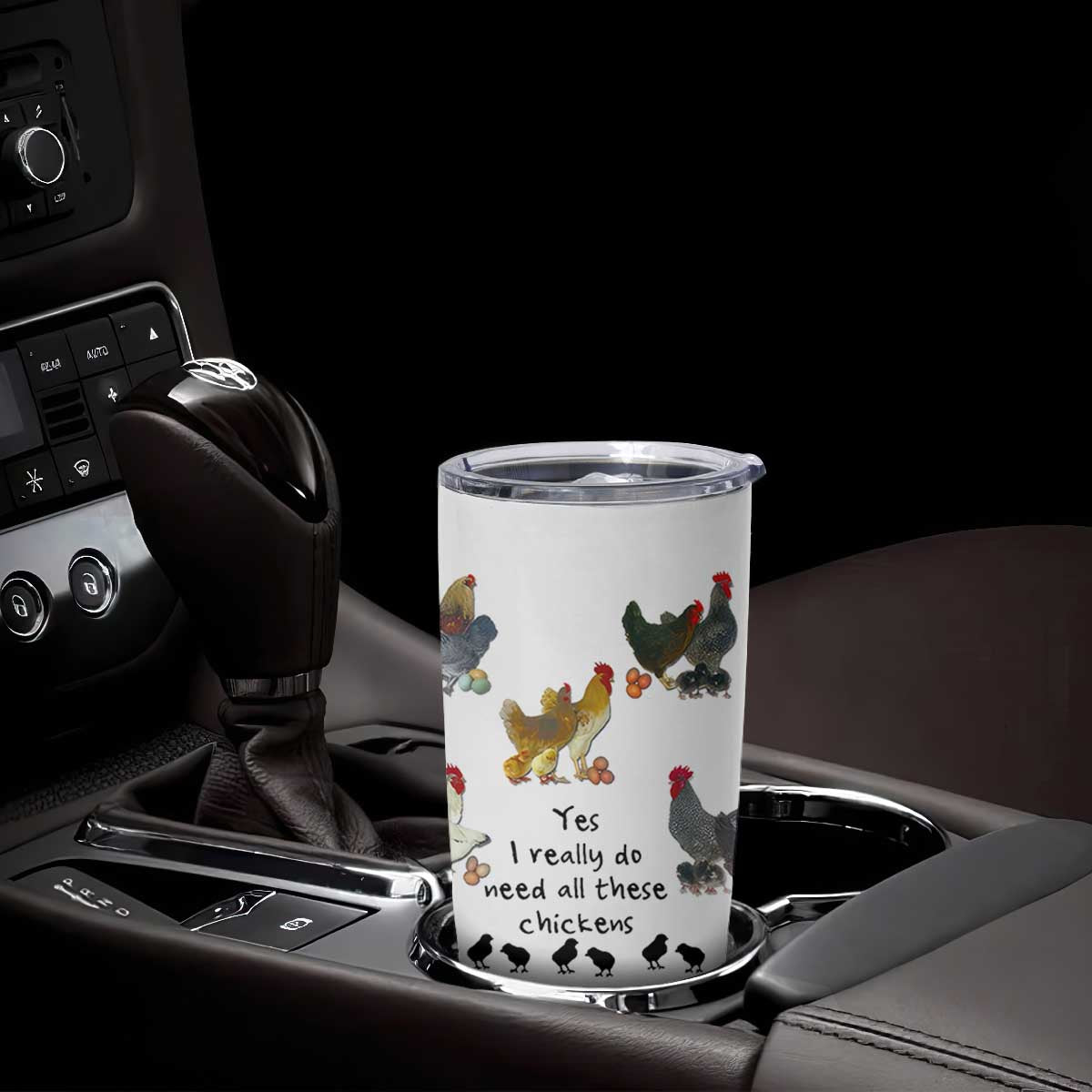Funny Chicken Gifts Tumbler Cup Cute Mothers Day Farmhouse Chicken Lovers TB10 Print Your Wear