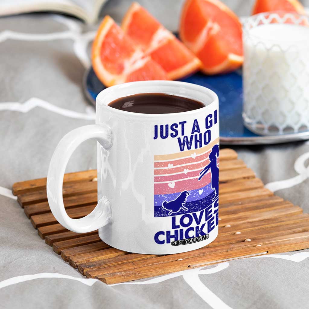Chicken Gifts Coffee Mug Just A Girl Who Loves Chickens Women Girls TB10 Print Your Wear