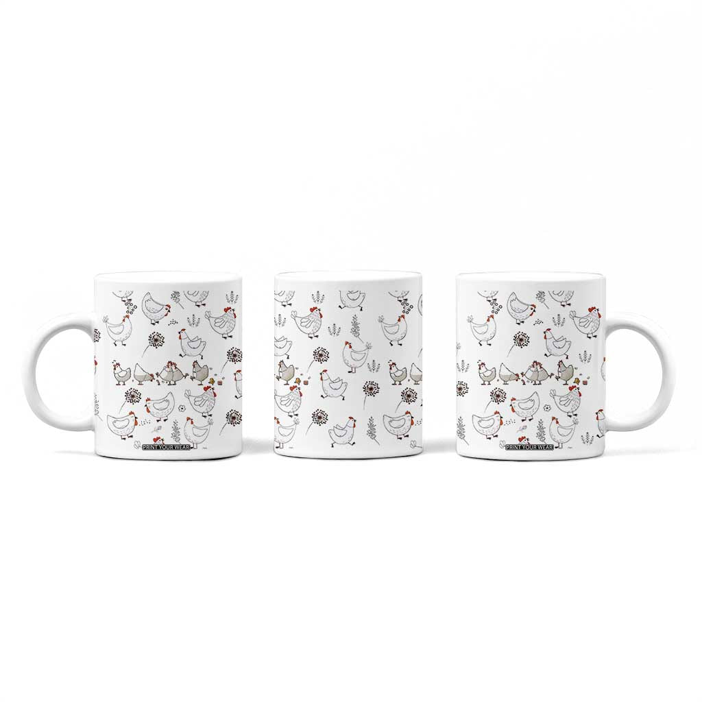 Chickens Lover Coffee Mug Farmhouse Chickens Lady Mom Gift TB10 Print Your Wear