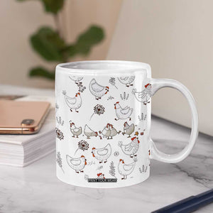 Chickens Lover Coffee Mug Farmhouse Chickens Lady Mom Gift TB10 Print Your Wear