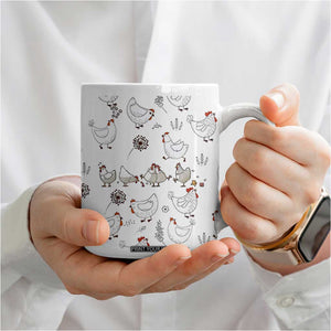 Chickens Lover Coffee Mug Farmhouse Chickens Lady Mom Gift TB10 Print Your Wear