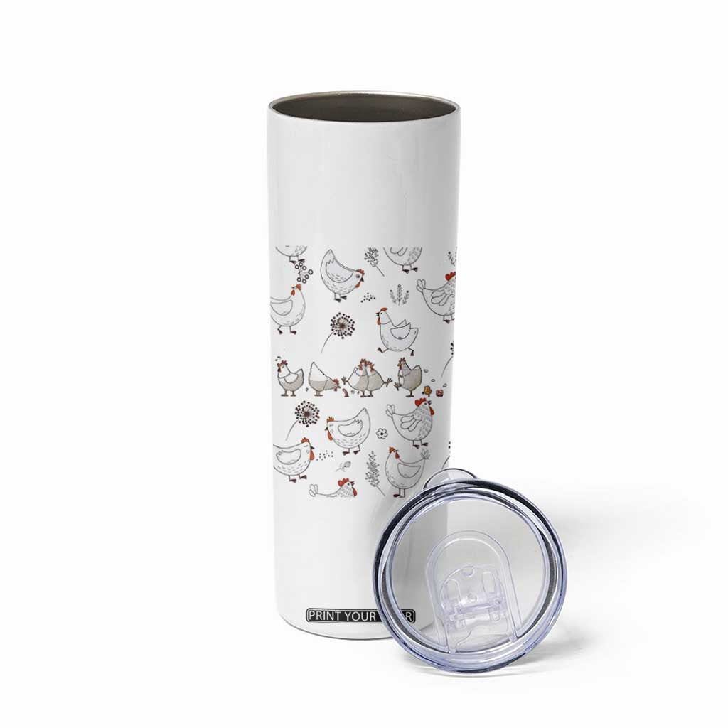 Chickens Lover Skinny Tumbler Farmhouse Chickens Lady Mom Gift TB10 Print Your Wear