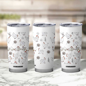 Chickens Lover Tumbler Cup Farmhouse Chickens Lady Mom Gift TB10 Print Your Wear