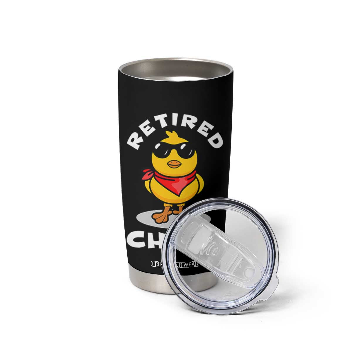 Funny Retirement Gifts Tumbler Cup Retired Chick Teacher Coworker Farewell 2026 TB10 Print Your Wear