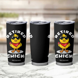 Funny Retirement Gifts Tumbler Cup Retired Chick Teacher Coworker Farewell 2026 TB10 Print Your Wear