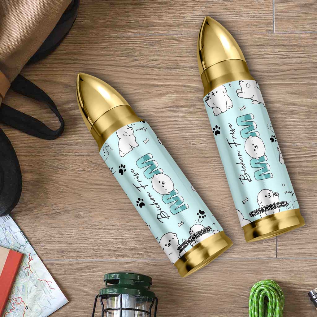 Bichon Frise Dog Mom Bullet Tumbler Mothers Day Gift For Dog Lovers Owners Women TB10 Print Your Wear