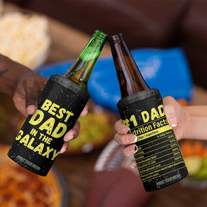 Funny Father's Day Gift For Dad 4 in 1 Can Cooler Tumbler Best Dad In The Galaxy TB10 Print Your Wear