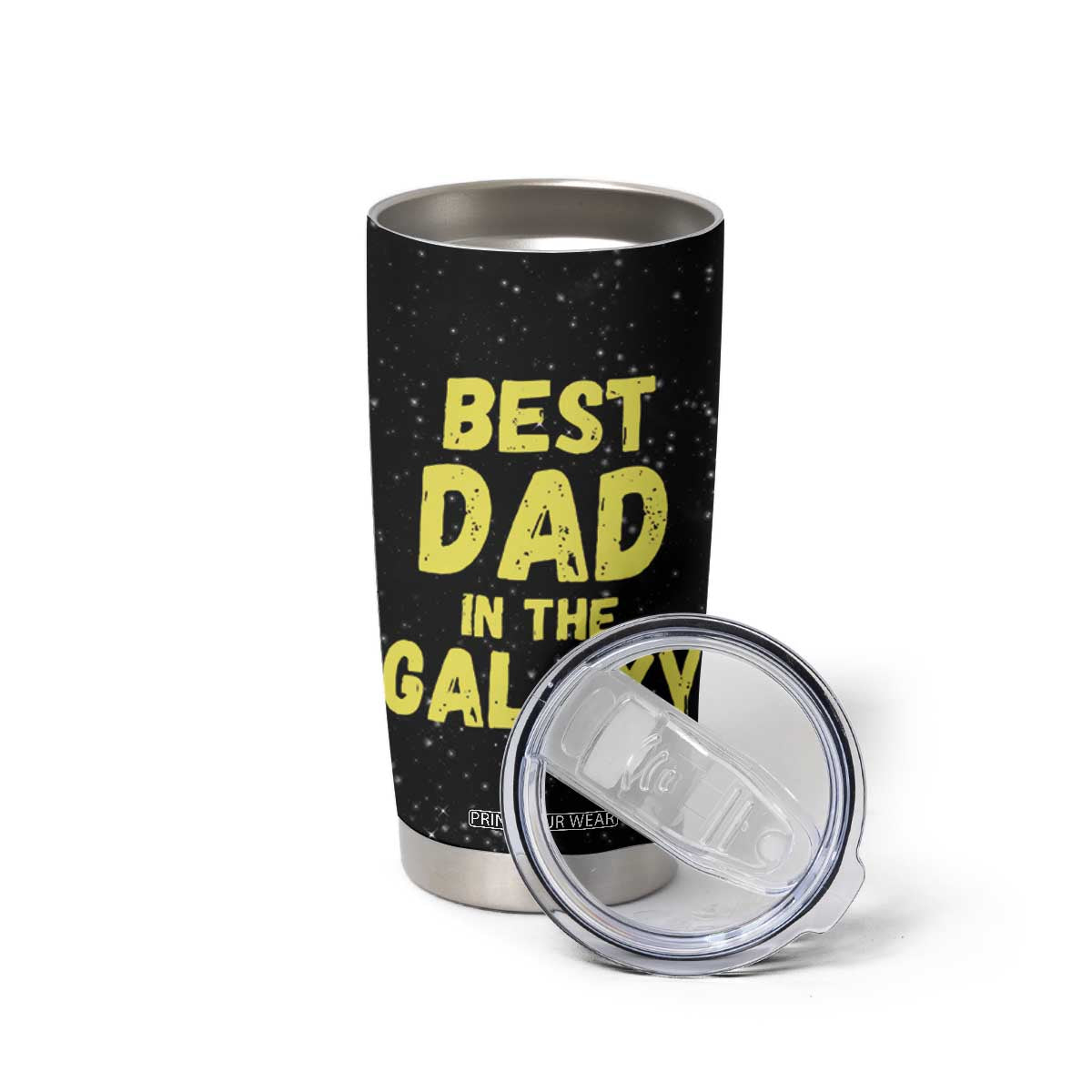 Funny Father's Day Gift For Dad Tumbler Cup Best Dad In The Galaxy TB10 Print Your Wear