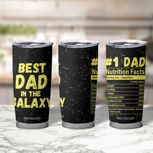 Funny Father's Day Gift For Dad Tumbler Cup Best Dad In The Galaxy TB10 Print Your Wear