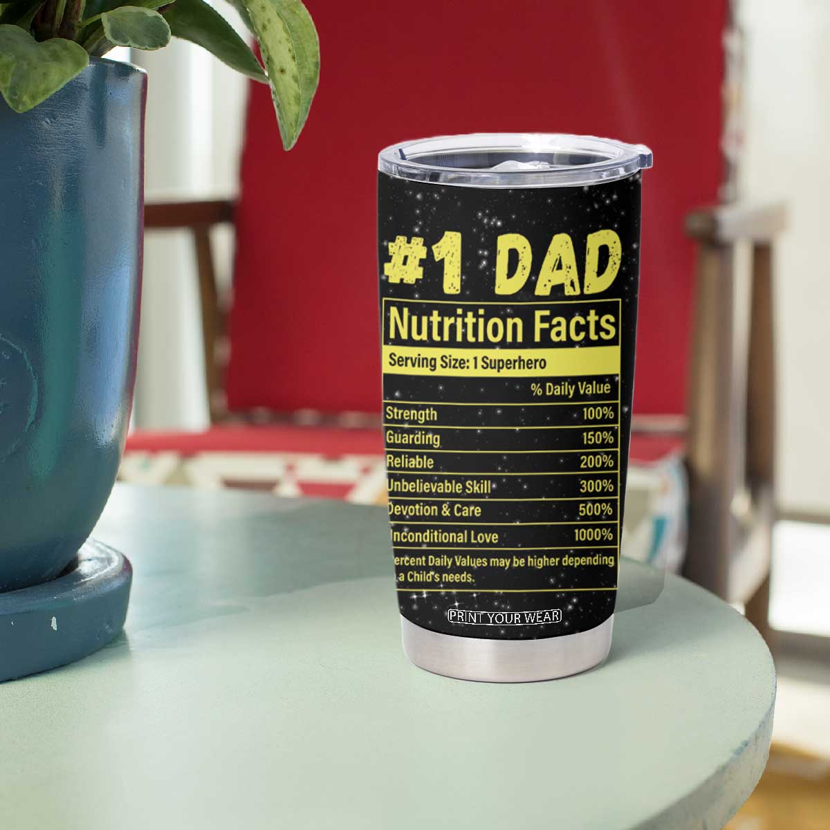 Funny Father's Day Gift For Dad Tumbler Cup Best Dad In The Galaxy TB10 Print Your Wear