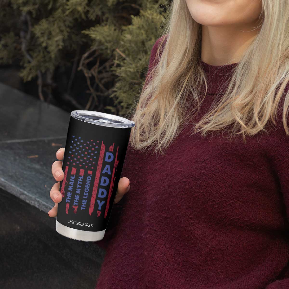 Christmas Gifts for Dad Tumbler Cup Daddy The Man The Myth The Legend TB10 Print Your Wear
