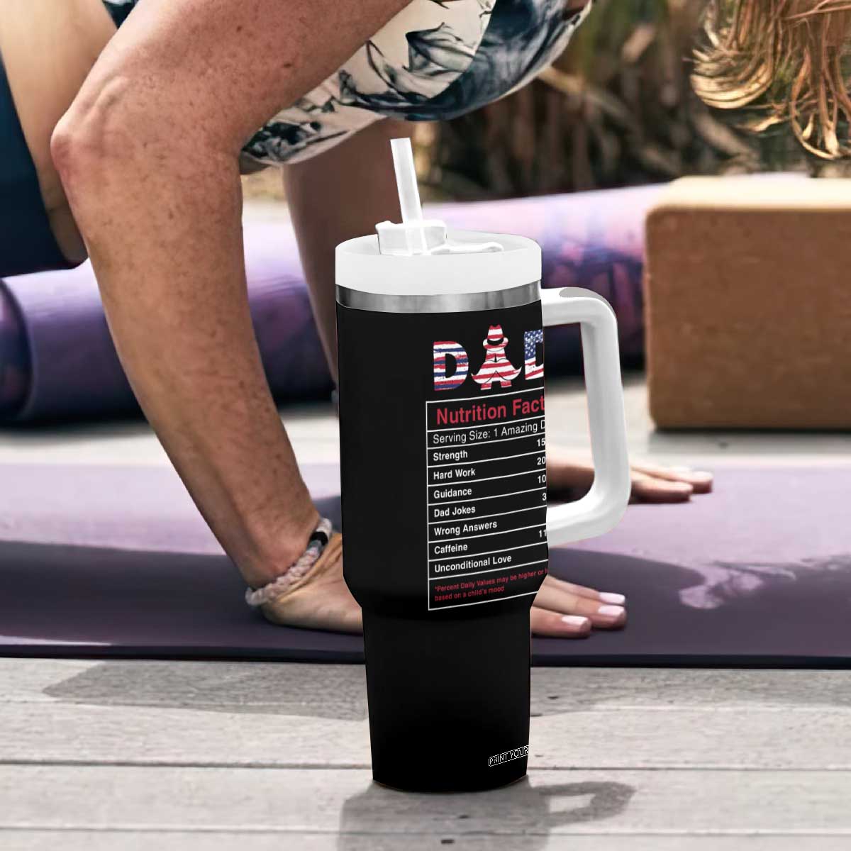 Christmas Gifts for Dad Tumbler With Handle Daddy The Man The Myth The Legend TB10 Print Your Wear