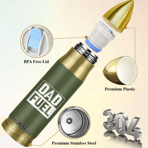 Dad Fuel Bullet Tumbler Fathers Day Gift For Dad From Daughter Son TB10 Print Your Wear