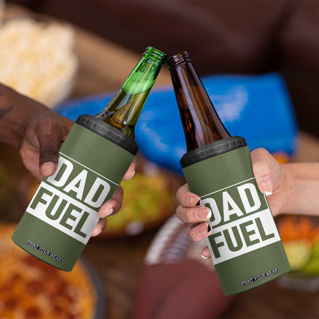 Dad Fuel 4 in 1 Can Cooler Tumbler Fathers Day Gift For Dad From Daughter Son TB10 Print Your Wear