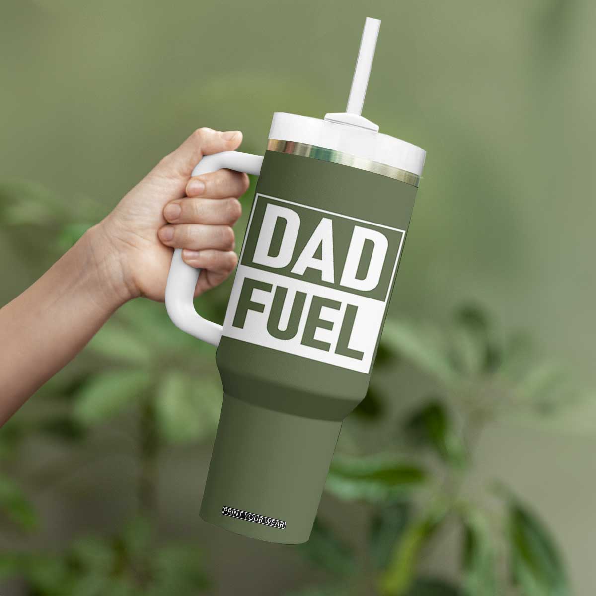 Dad Fuel Tumbler With Handle Fathers Day Gift For Dad From Daughter Son TB10 Print Your Wear