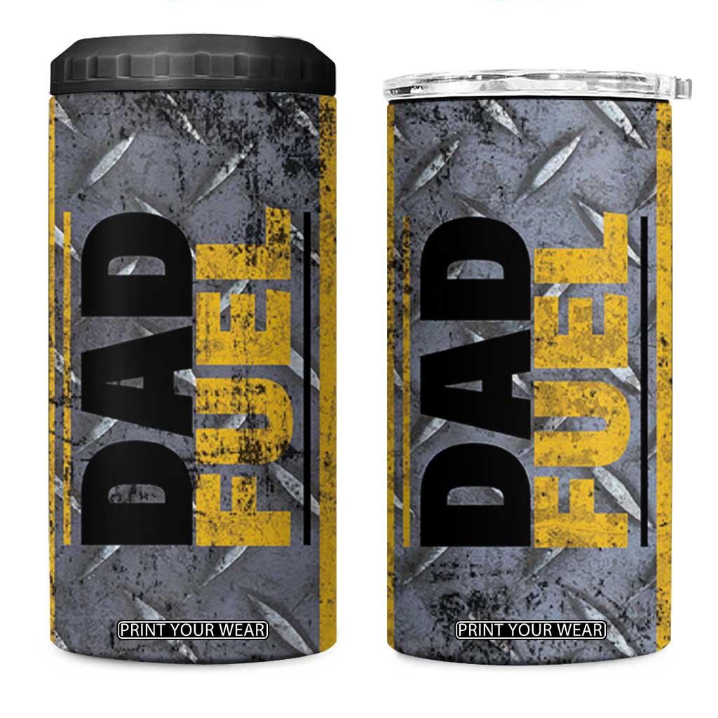 Dad Fuel 4 in 1 Can Cooler Tumbler Mechanic Fathers Day Gift For Dad From Daughter Son TB10 One Size: 16 oz Grey Print Your Wear