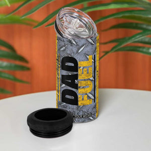 Dad Fuel 4 in 1 Can Cooler Tumbler Mechanic Fathers Day Gift For Dad From Daughter Son TB10 Print Your Wear