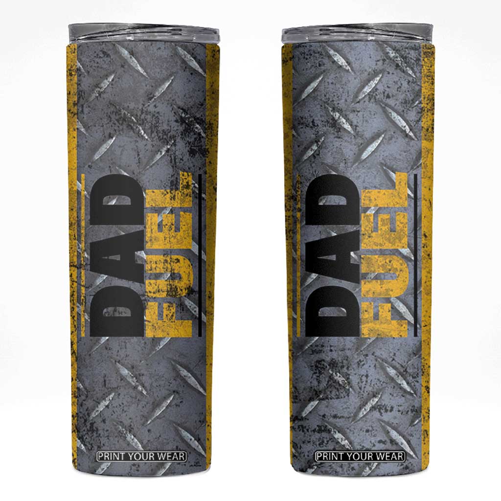 Dad Fuel Skinny Tumbler Mechanic Fathers Day Gift For Dad From Daughter Son TB10 Grey Print Your Wear
