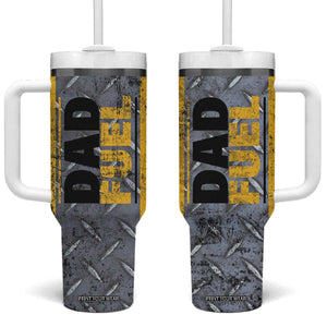 Dad Fuel Tumbler With Handle Mechanic Fathers Day Gift For Dad From Daughter Son TB10 One Size: 40 oz Grey Print Your Wear