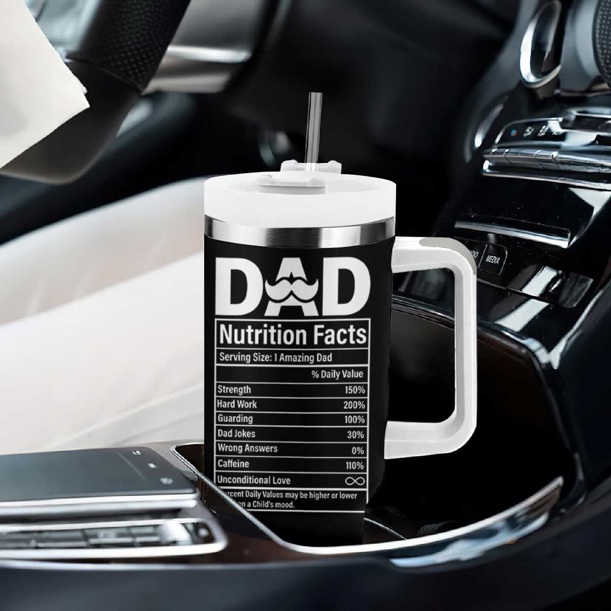 Dad Tumbler With Handle Best Dad Ever Gifts For Fathers Day American Flag TB10 Print Your Wear
