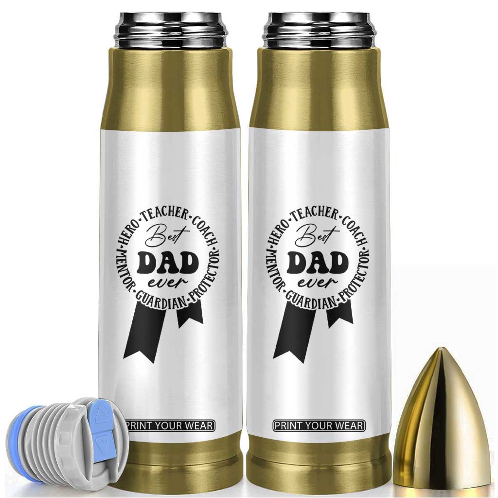 Best Dad Bullet Tumbler Gifts for Dad from Daughter Son Kids Present for Fathers Day TB10 White Print Your Wear
