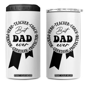Best Dad 4 in 1 Can Cooler Tumbler Gifts for Dad from Daughter Son Kids Present for Fathers Day TB10 One Size: 16 oz White Print Your Wear