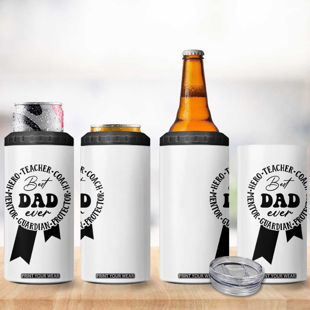Best Dad 4 in 1 Can Cooler Tumbler Gifts for Dad from Daughter Son Kids Present for Fathers Day TB10 Print Your Wear
