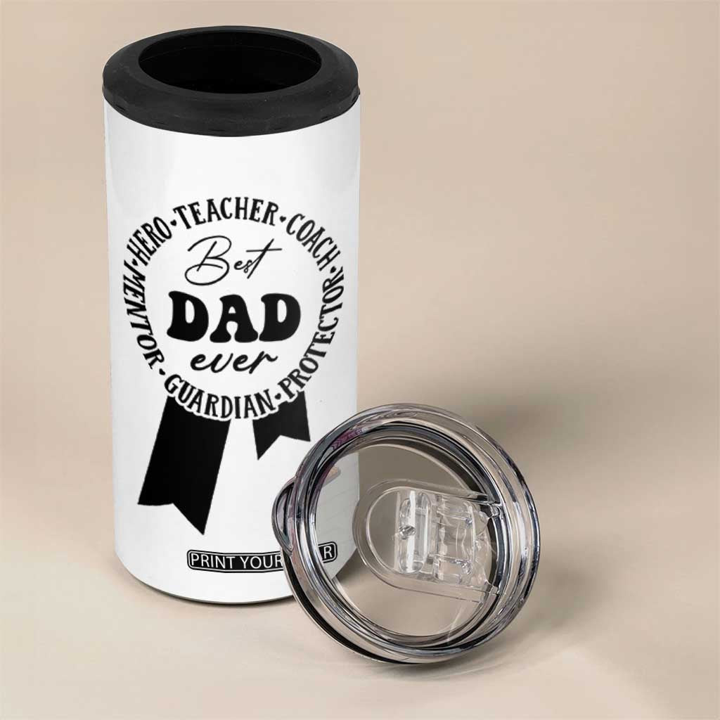 Best Dad 4 in 1 Can Cooler Tumbler Gifts for Dad from Daughter Son Kids Present for Fathers Day TB10 Print Your Wear