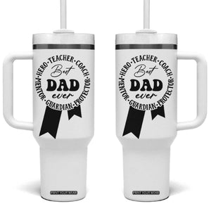 Best Dad Tumbler With Handle Gifts for Dad from Daughter Son Kids Present for Fathers Day TB10 One Size: 40 oz White Print Your Wear