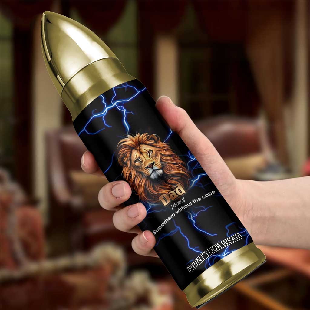 Funny Father's Day Gift For Dad Bullet Tumbler Superhero Superdad Fathers Day Gifts for Dad from Daughter Son TB10 Print Your Wear