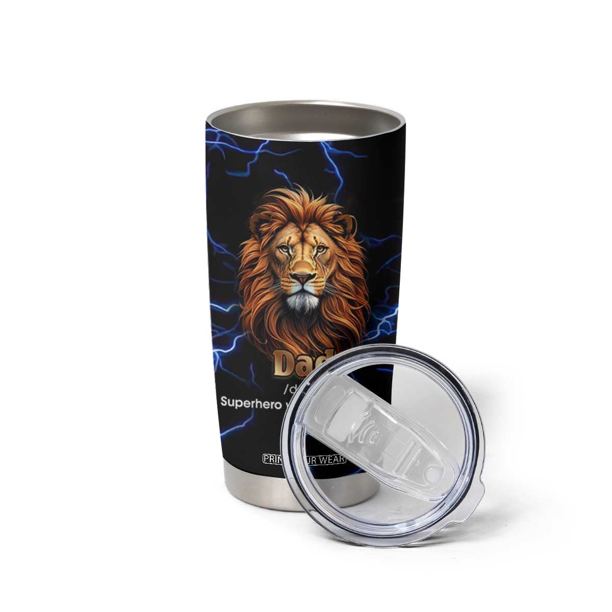 Funny Father's Day Gift For Dad Tumbler Cup Superhero Superdad Fathers Day Gifts for Dad from Daughter Son TB10 Print Your Wear