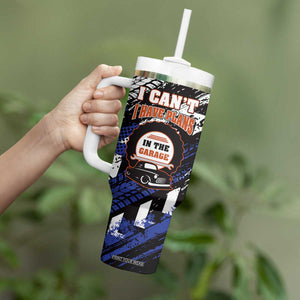 Funny Car Mechanic Tumbler With Handle I Cant I Have Plans In The Garage Father Day TB10 Print Your Wear