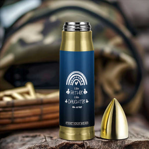 Dad Birthday Gifts From Daughter Bullet Tumbler Like Father Like Daughter Oh Crap Funny Fathers Day Gifts TB10 Print Your Wear