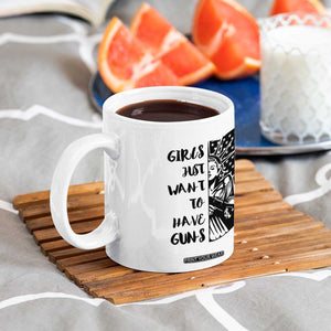 Gun Lovers Gifts For Women Coffee Mug Girls Just Want To Have Guns American Flag TB10 Print Your Wear